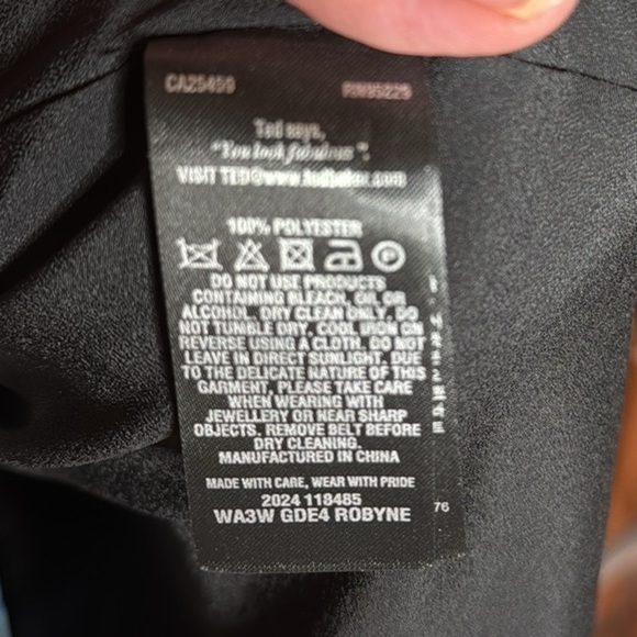 Ted Baker Robyne Oil Painting Floral Cowl Neck Midi Dress Size 1 / US 4 - Picture 11 of 15